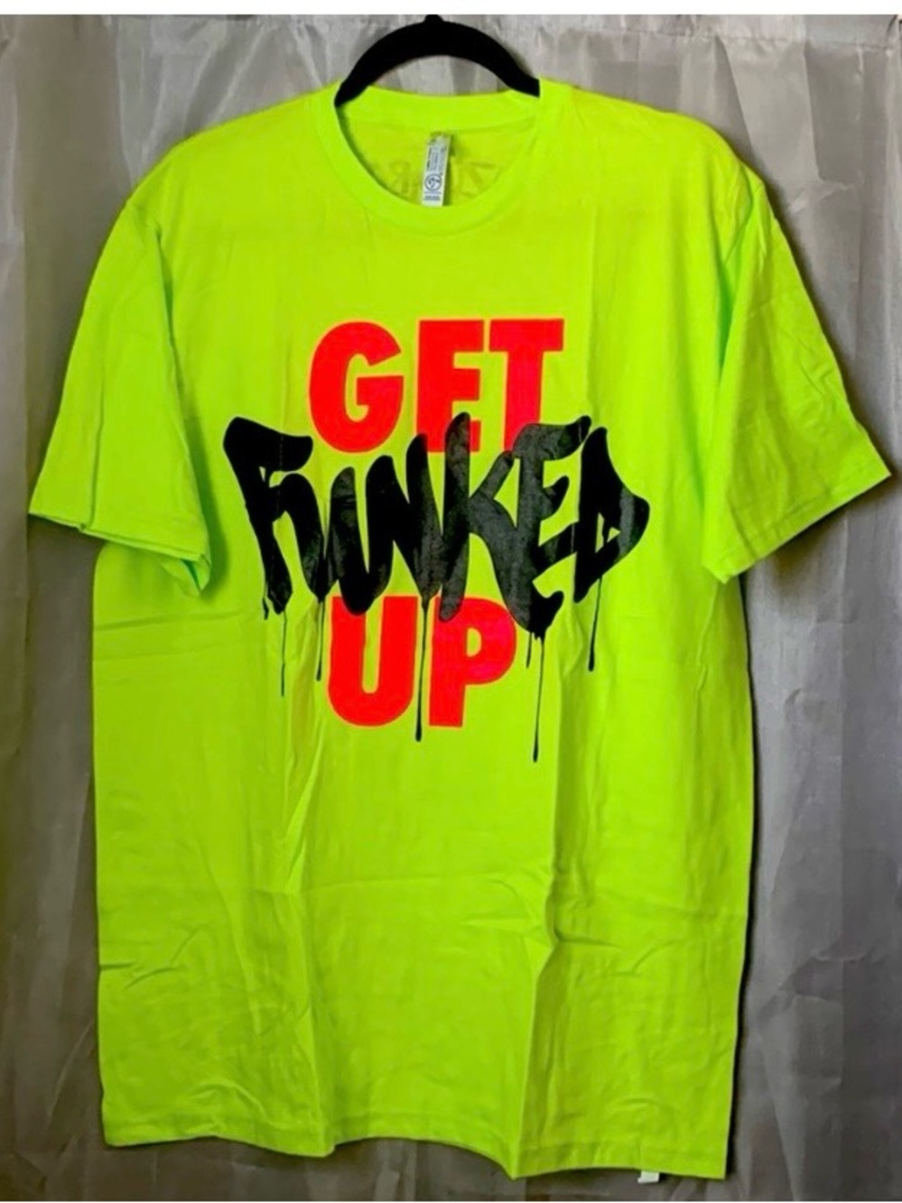 Neon “Get Funked Up" Graphic Tee
